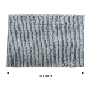 Tapis de bain Microfibre CHENILLE Gris clair MSV