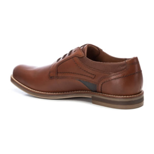 Zapato blucher/derby de piel camel