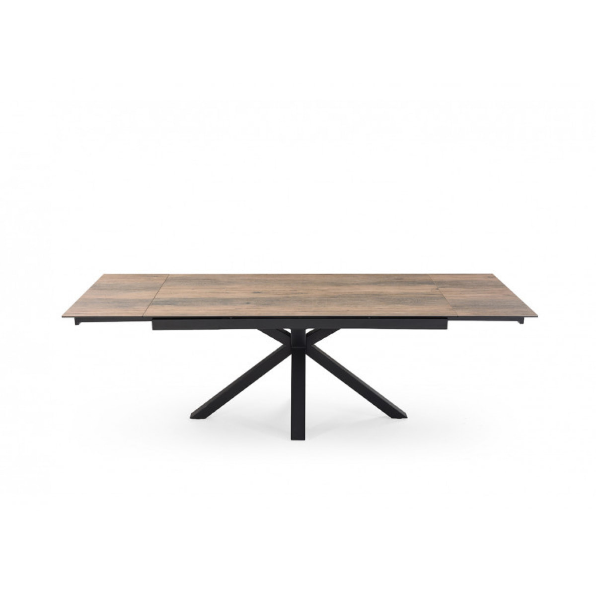 Table extensible en céramique finition bois L160/240cm - 9 piètements - UNIK