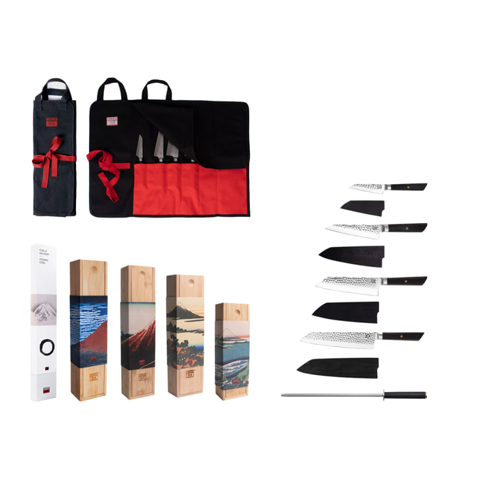 Set de cuchillos de viaje (6 piezas) - Colección Bunka