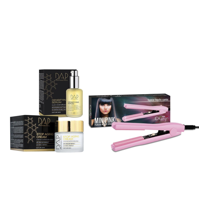 Routine Antirughe Con Mini-Piastra Mini Pink Styler