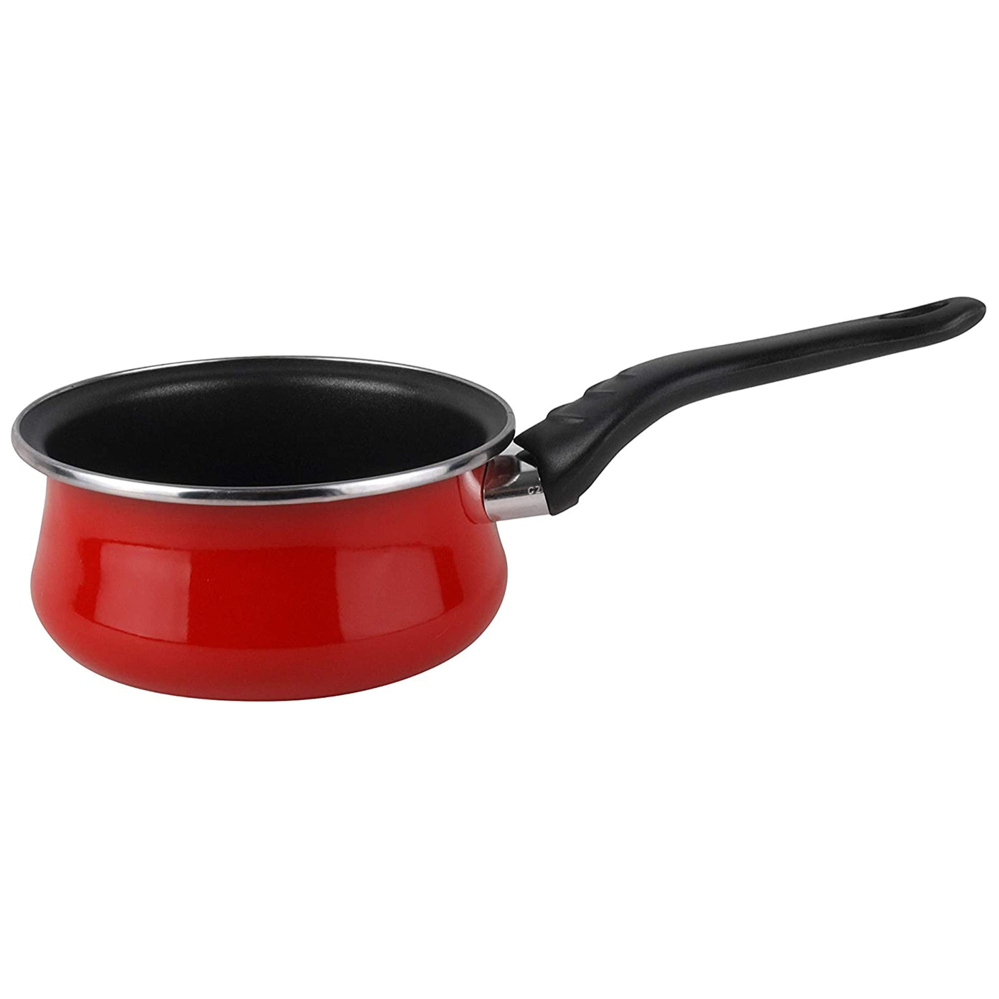 Magefesa Praga - Batería de Cocina 8 piezas. Material acero vitrificado exterior rojo. Antiadherente bicapa Reforzado. Apta para todo tipo de cocinas,