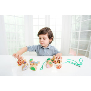 PIEZAS CON CUERDA: ANIMALES DEL BOSQUE