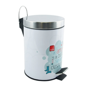 Poubelle à  pédale Inox 3L Bath & Love MSV