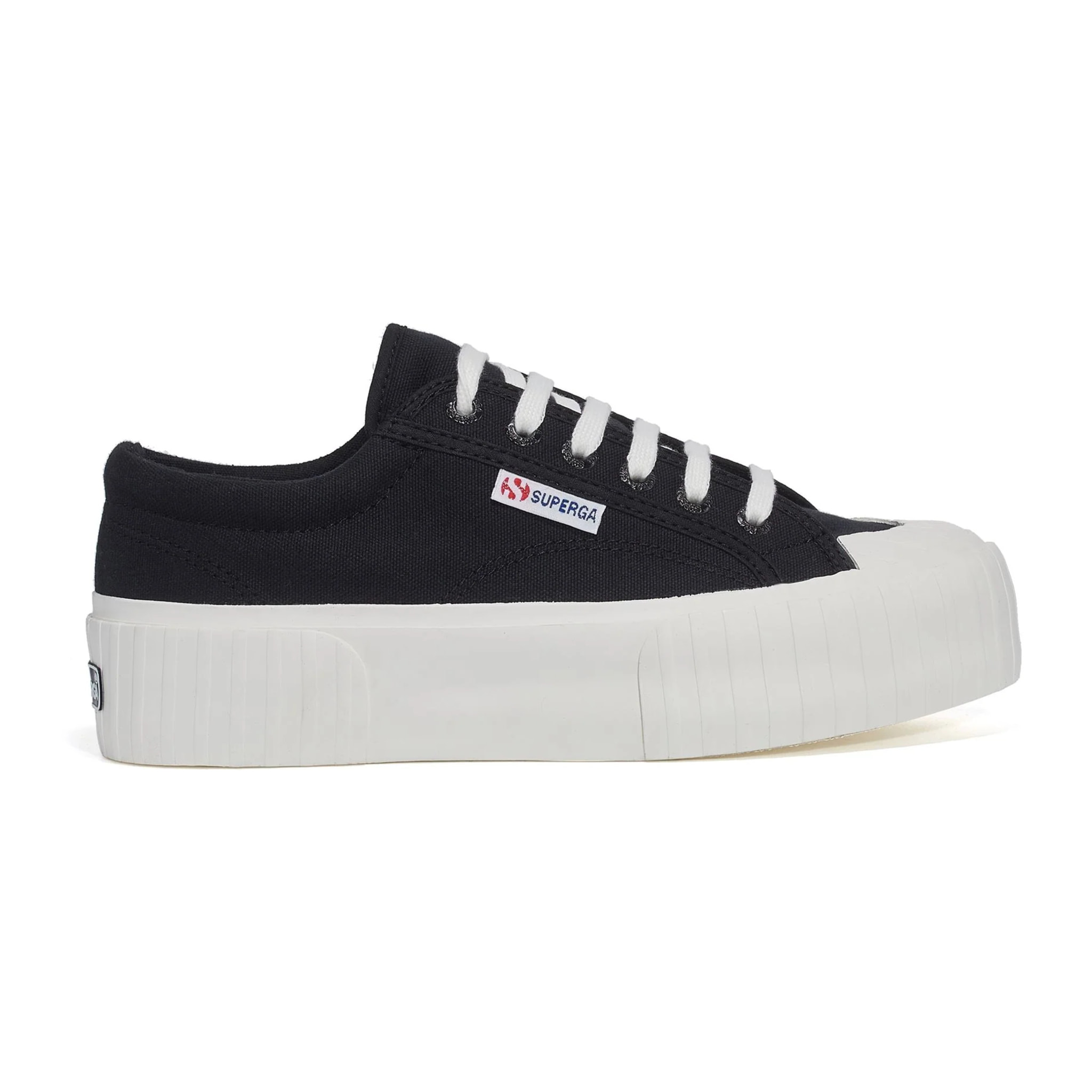 Superga - Sneakers Donna Nero - 2631 Stripe Platform
