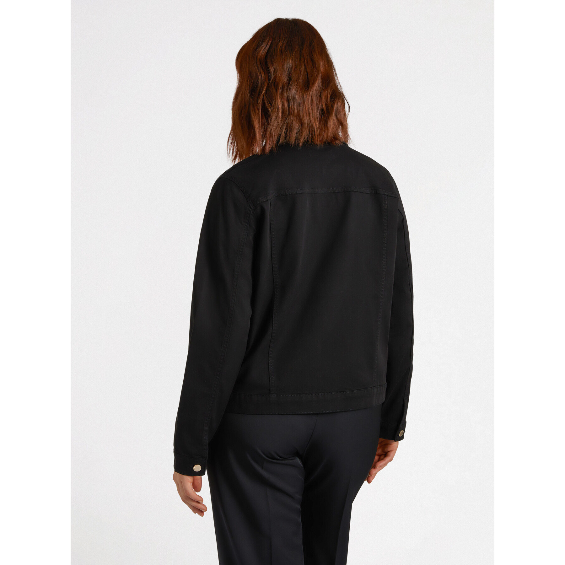 Fiorella Rubino - Giubbotto casual con bottoni - Nero