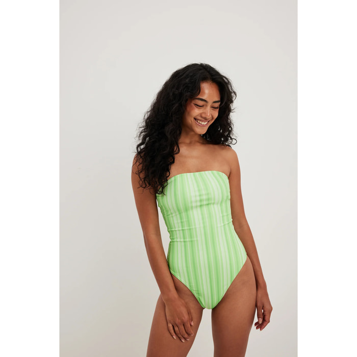 Costume da bagno a fascia a righe Costumi Nakd