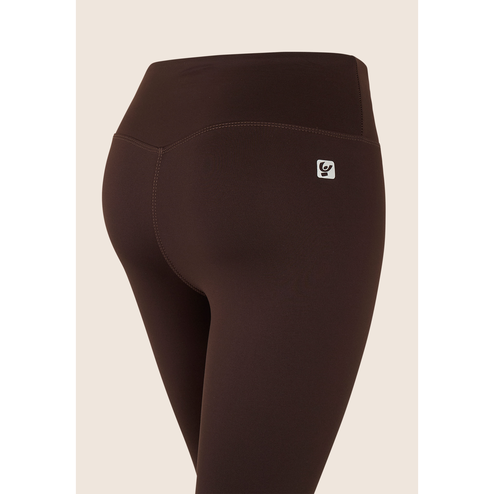 Leggings Sportivi 7/8 Total Black con Vita Alta