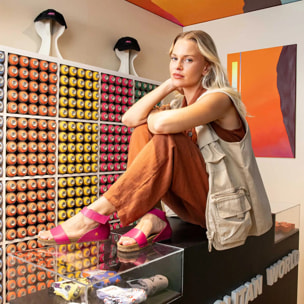 Sandalias 0382 NAPPA BLACK/ CRETA color Black