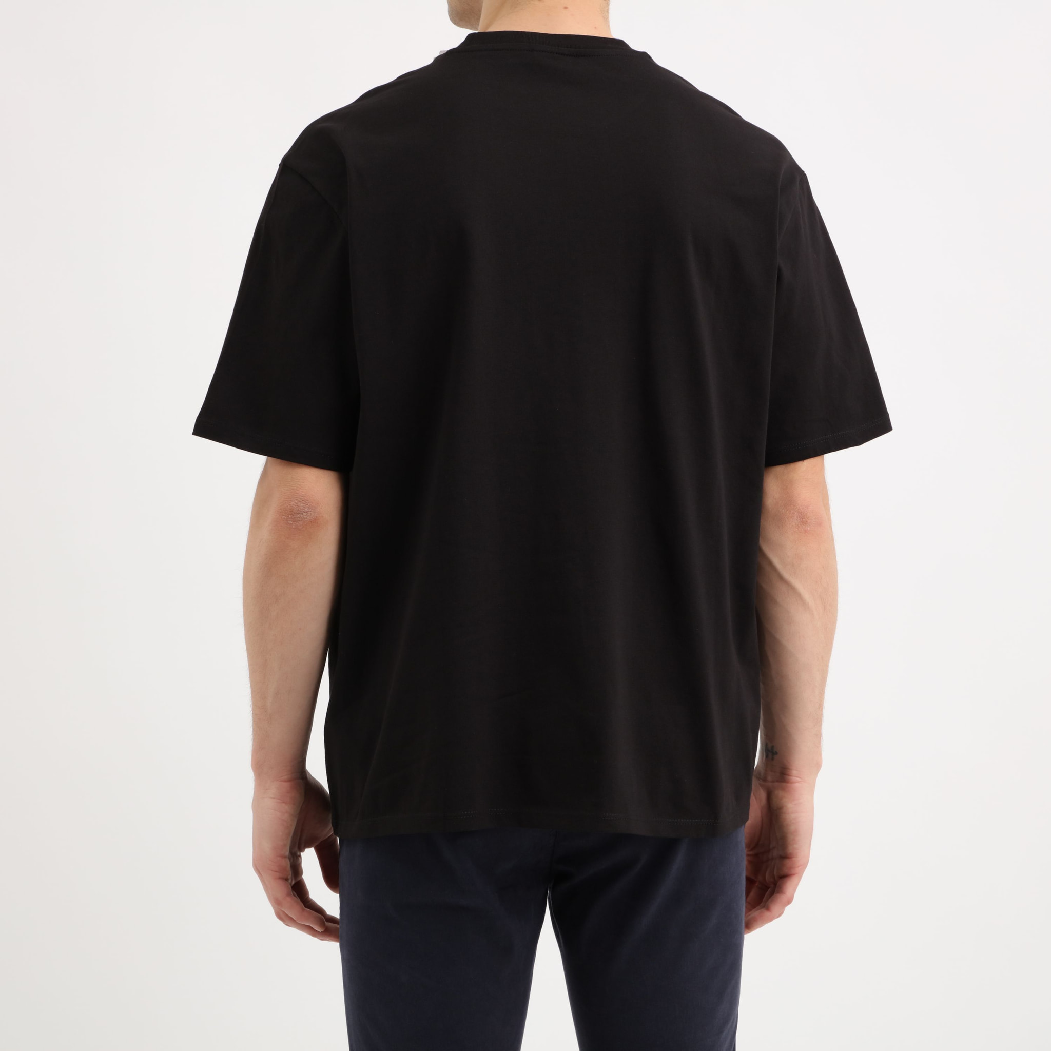 T-shirt - logo brodé - 100% coton - noir