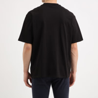 T-shirt - logo brodé - 100% coton - noir