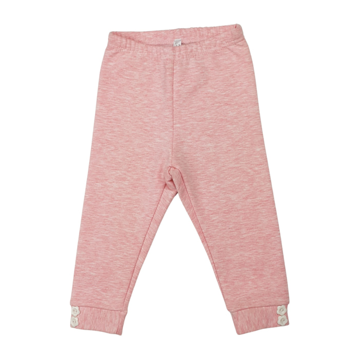 LEGGINGS FELPA ROSA MELANGE