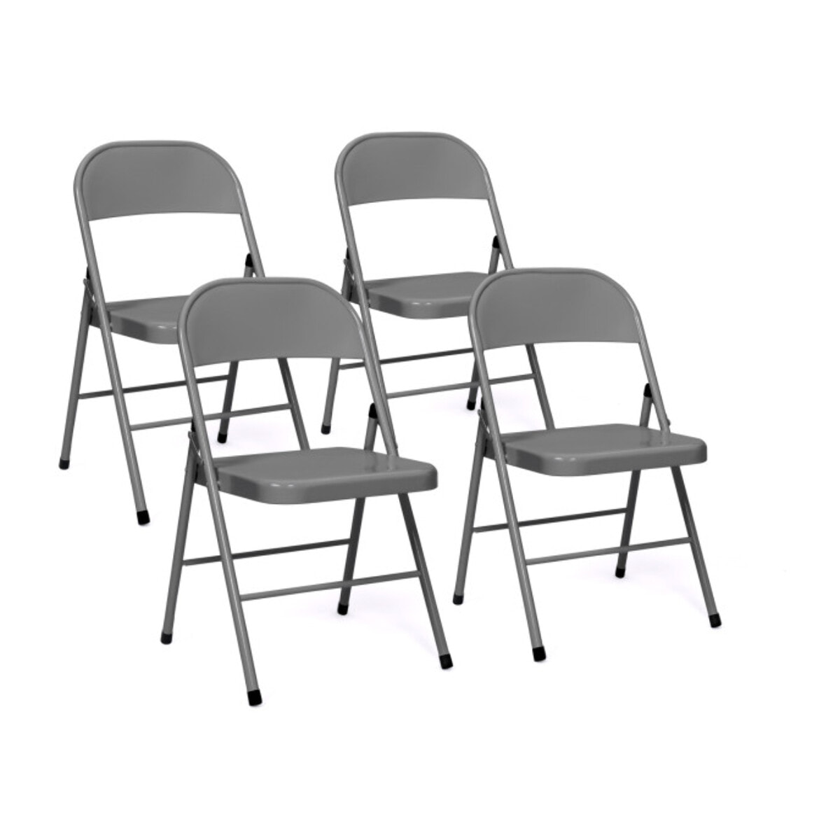 Chaises métal pliante Lucy - Gris