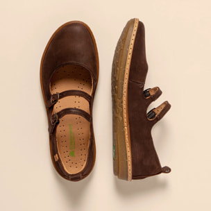 Bailarinas N5348 PLEASANT BROWN/ CORAL color Brown