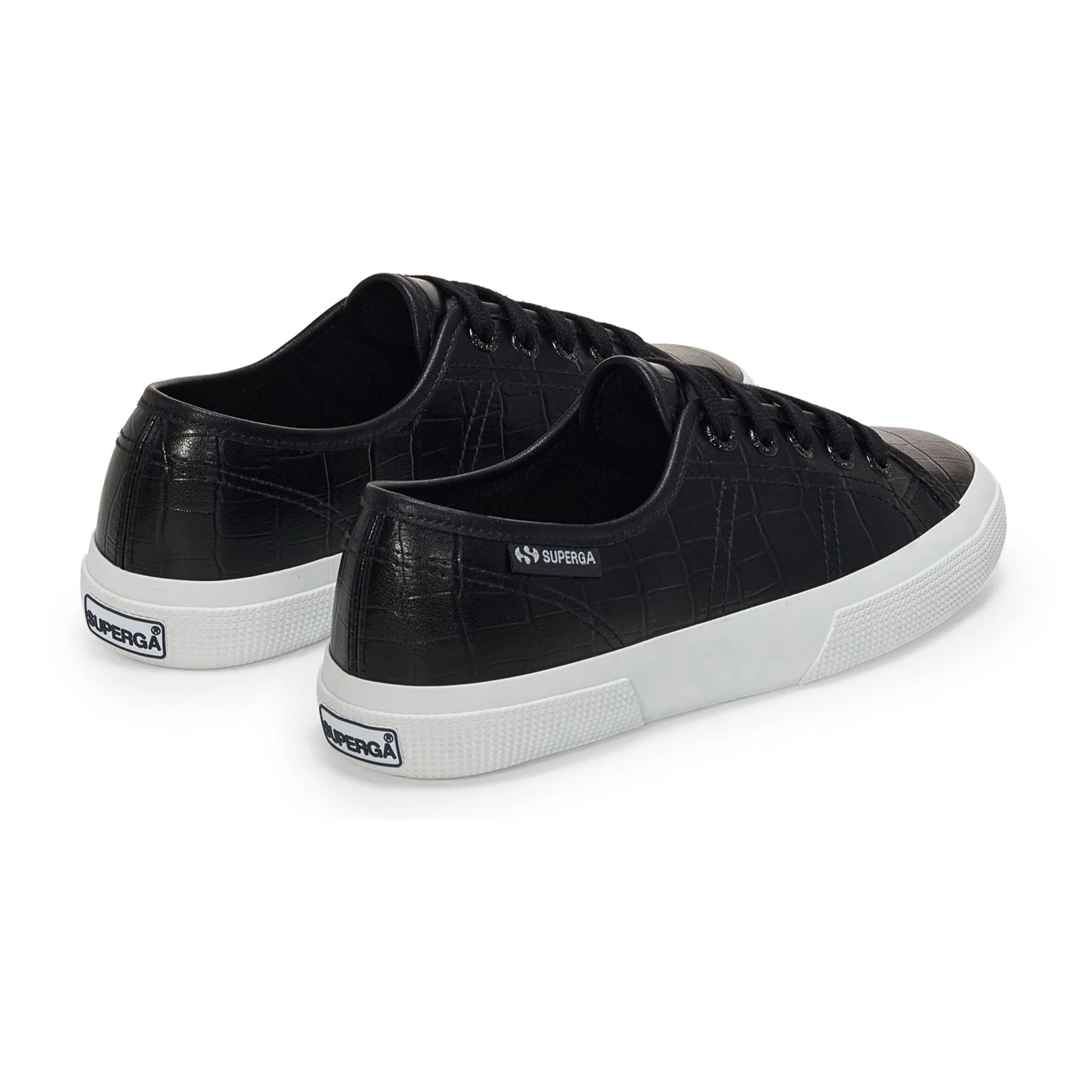 Le Superga Donna Nero 3750 Kaiman Synthetic Material Leggera