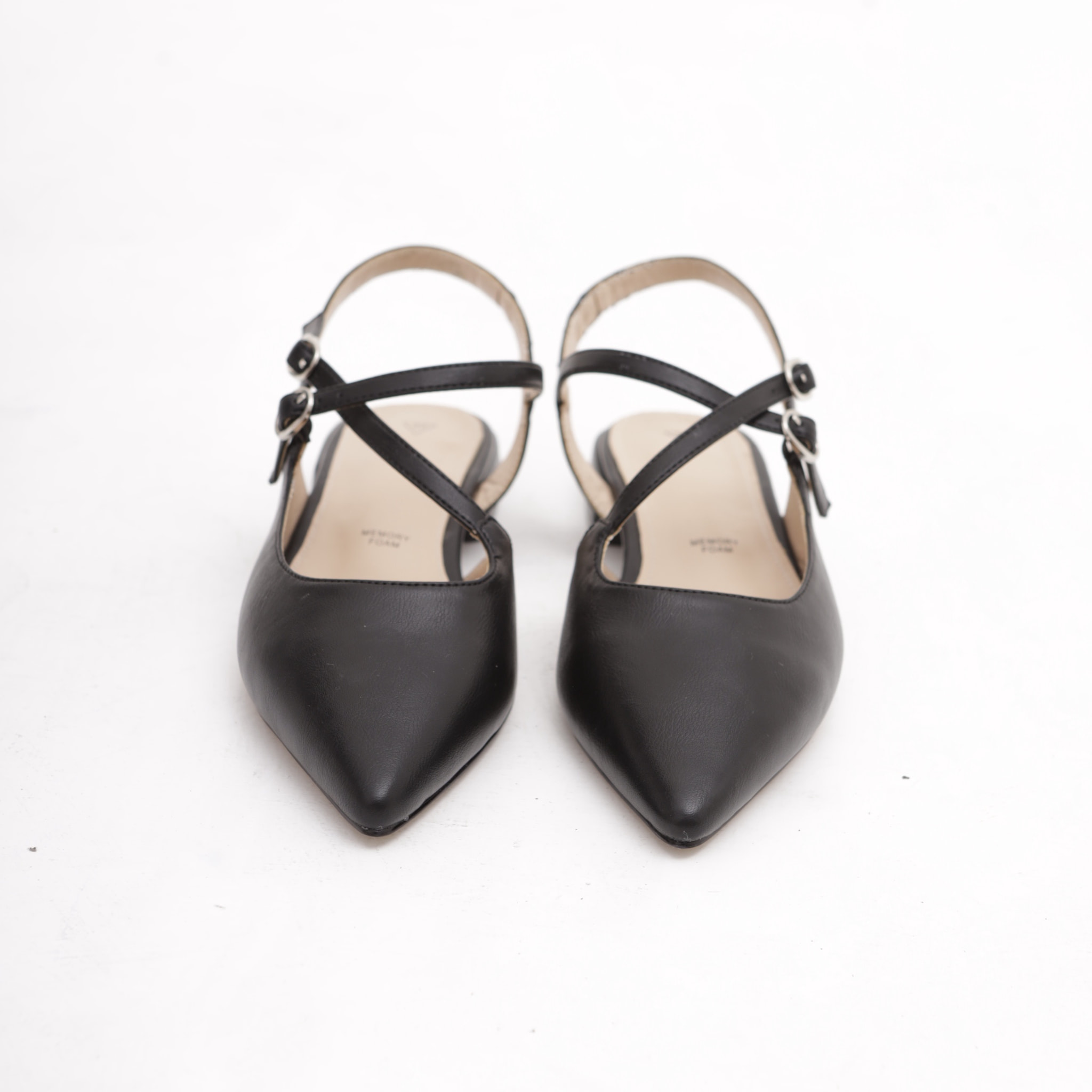 SLINGBACK FLAT INCROCIO NERO