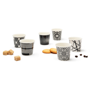 Set 6 Bicchierini Caffè Excelsa – Emily, New Bone China Multicolore