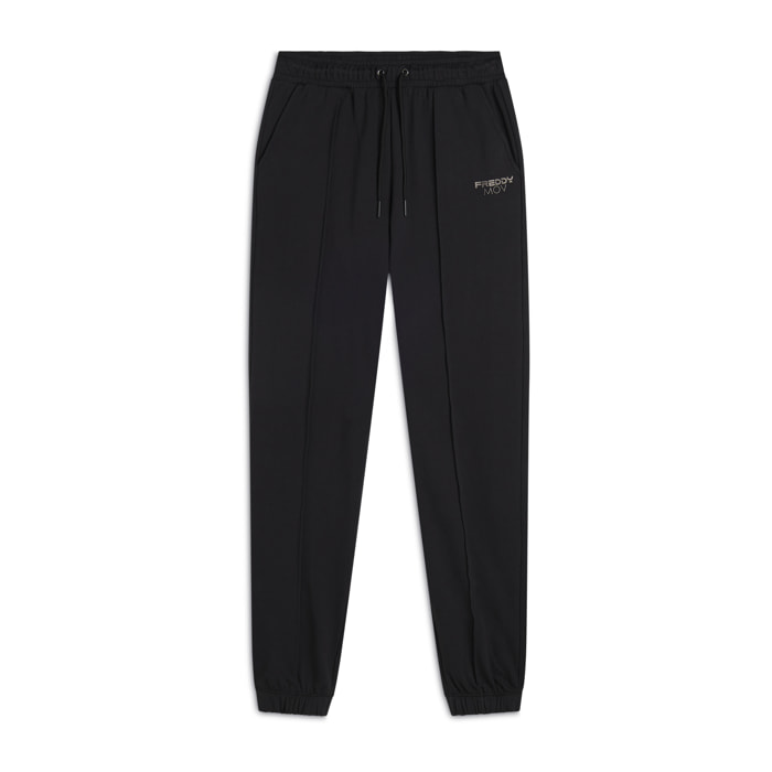 Pantaloni Regular Fit in French Terry con Elastico sul Fondo