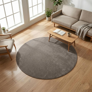 Tapis salon et chambre tissé motif uni PAJU