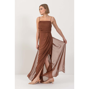 Kocca - Abito lungo con drappeggi Donna