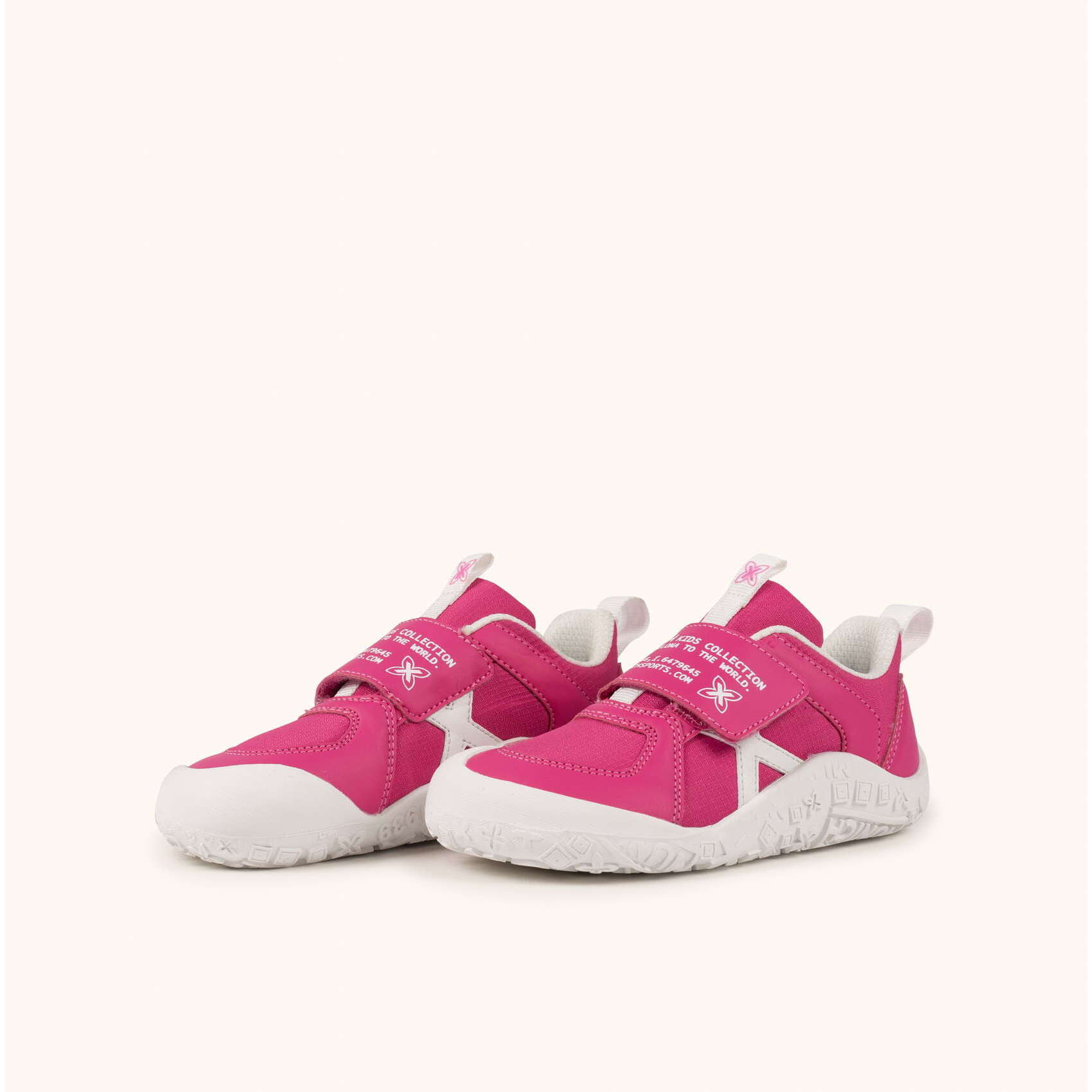 Zapatilla Infantil Barefoot Fucsia con Ajuste de Velcro MINI LITO VCO 05