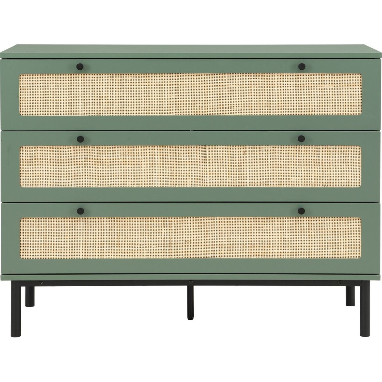 Commode 3 tiroirs en cannage - LUMA