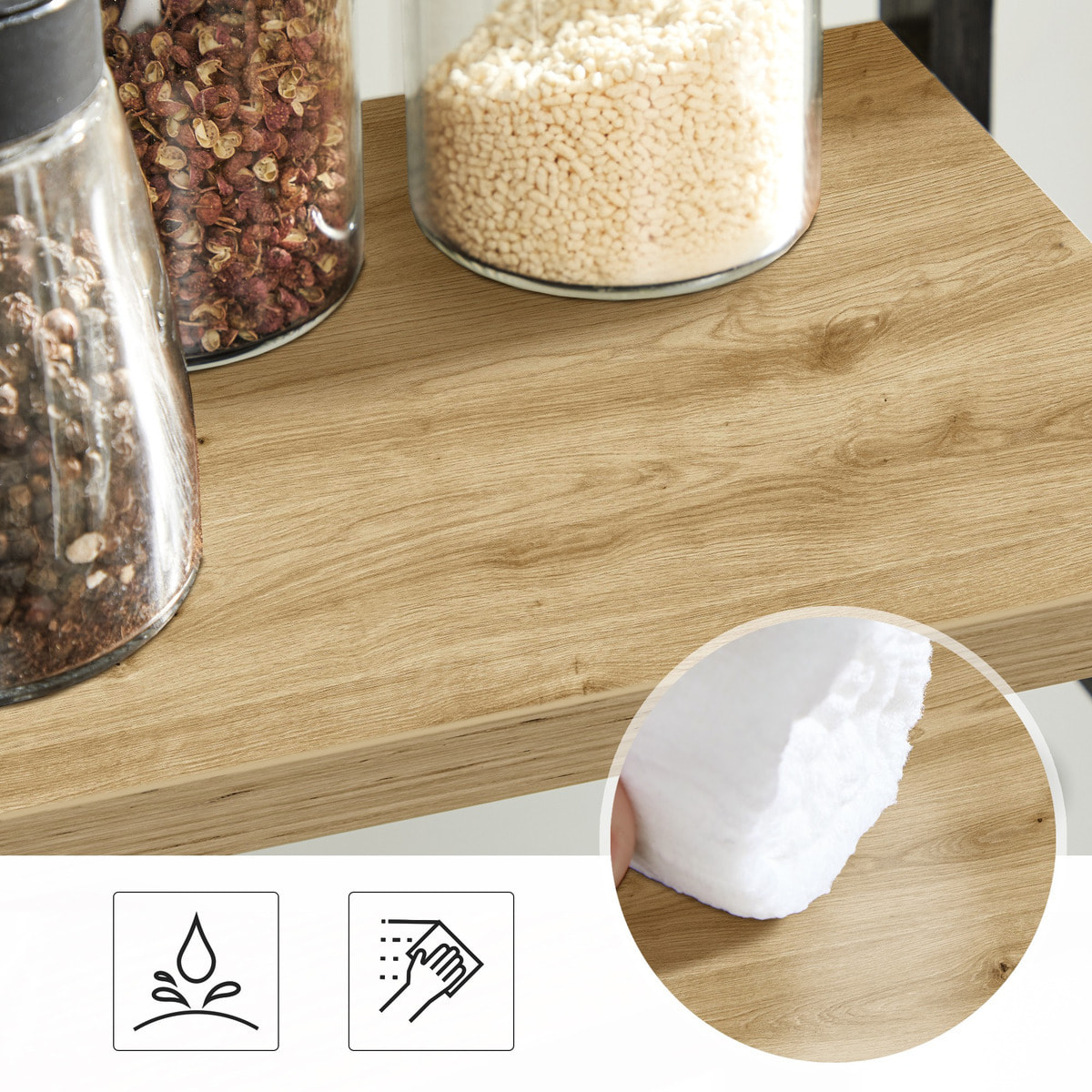 Organizzatore per Spezie Artisan con Ripiani in Bambù
