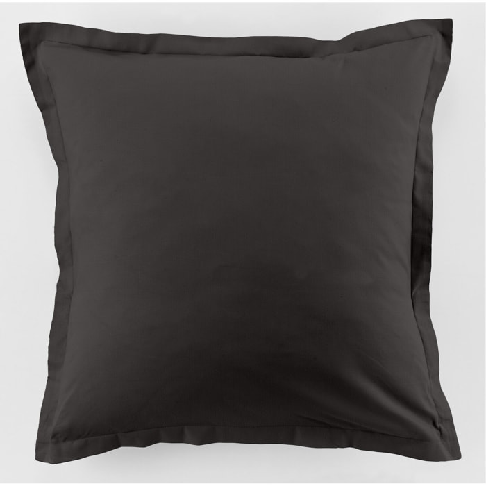 Parure de drap 1 pers 100% coton 57fils + 1 taie gris foncé