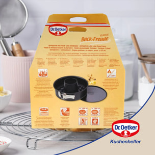 Moule à manqué à charnière avec fond à savarin 20 cm Dr Oetker Back Freude