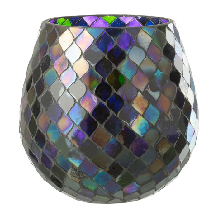 J-Line photophore Mosaic - verre - mauve - large