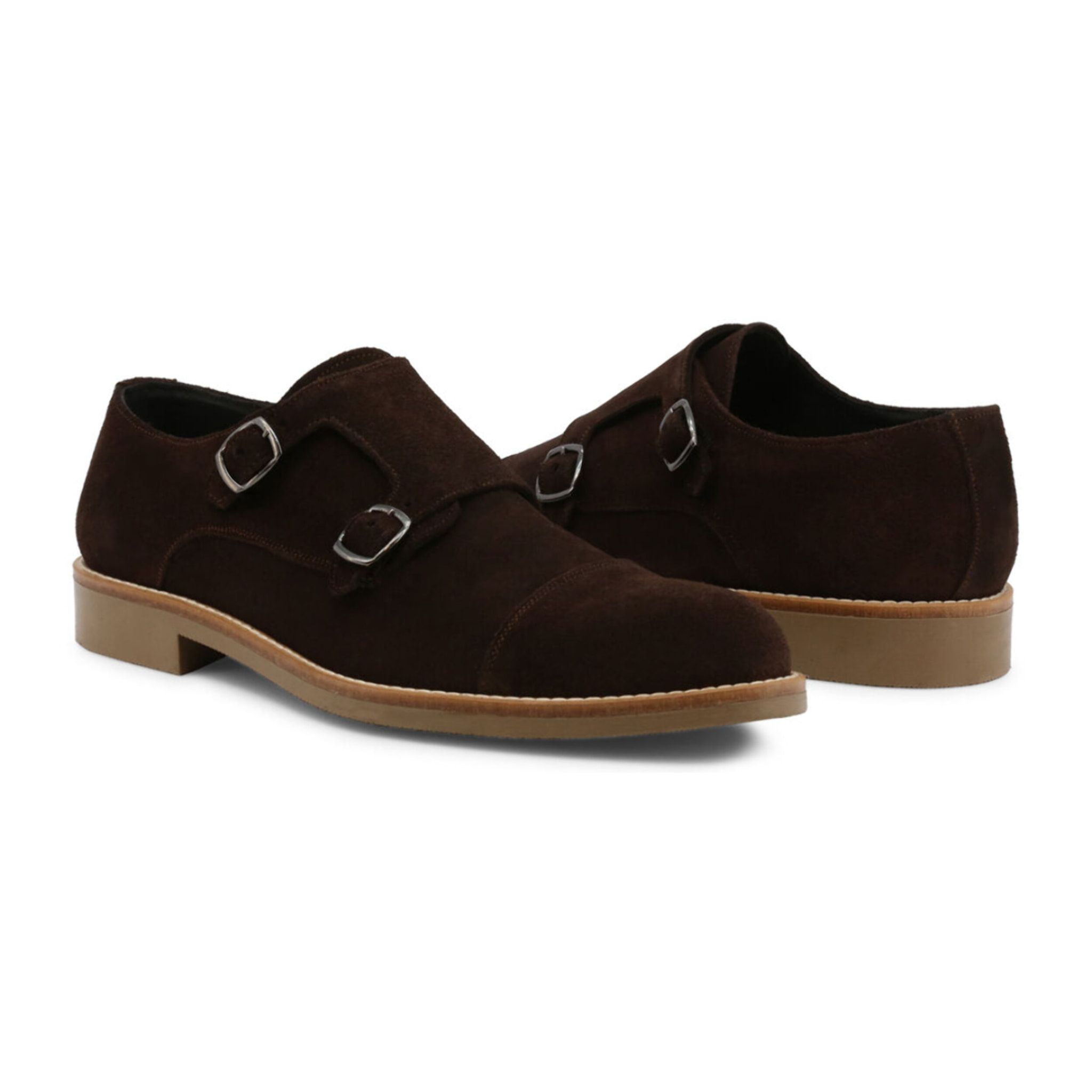 Zapatos Monkstrapa para Hombre - Duca di Morrone Alcide Suede Brown