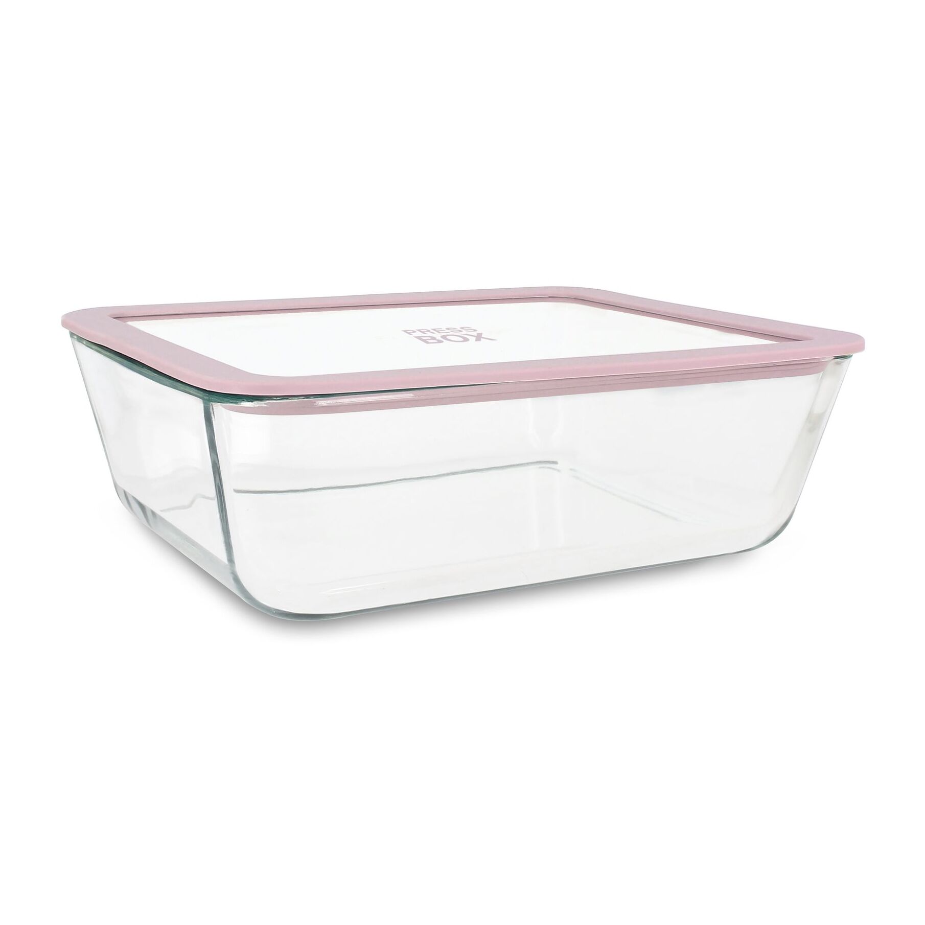 Boîte hermétique rectangulaire rose 2,6L PRESSBOX