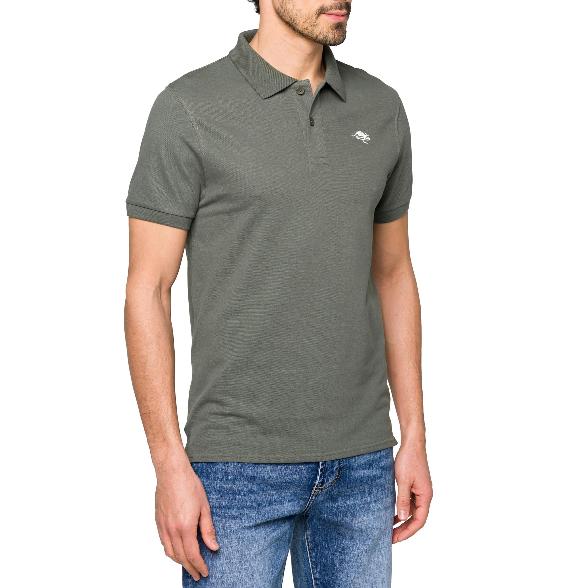 Polo Hot Buttered Stoney tinta unita Verde militare