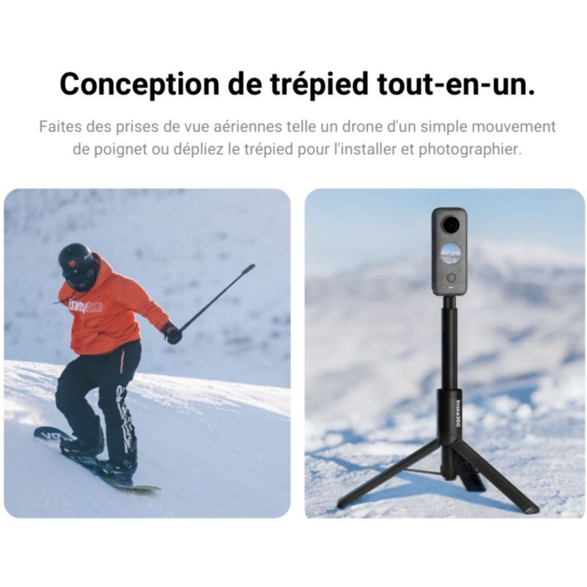 Perche INSTA360 Invisible Selfie Stick + Tripod