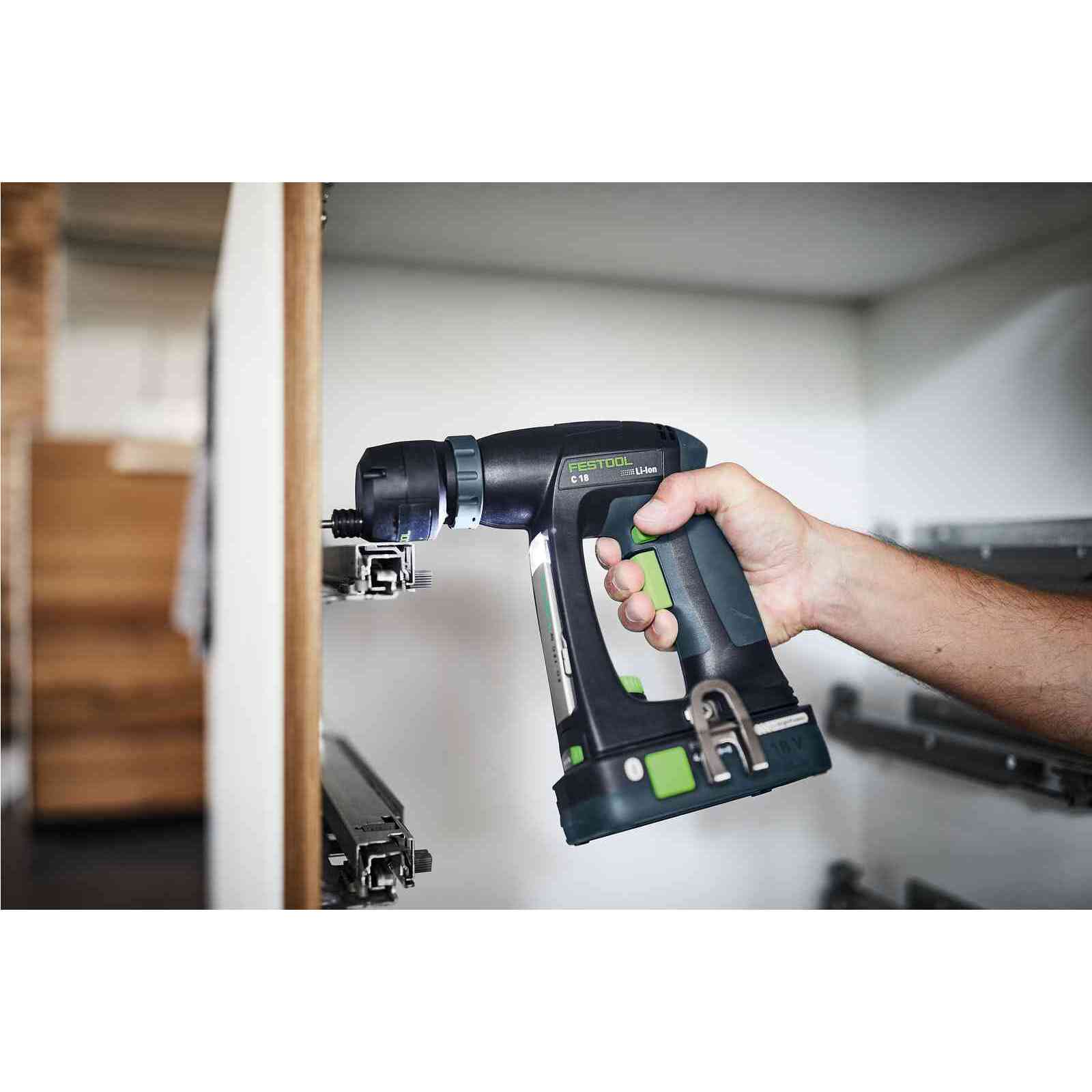 Perceuse visseuse sans fil C 18 HPC 4.0 I-SET - FESTOOL - averc 2 batteries 18V 4.0Ah - chargeur - accessoires - Systainer - 577617