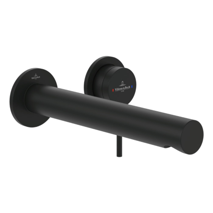 Mitigeur lavabo mural Loop & Friends noir mat