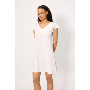 Vestito corto Bianco