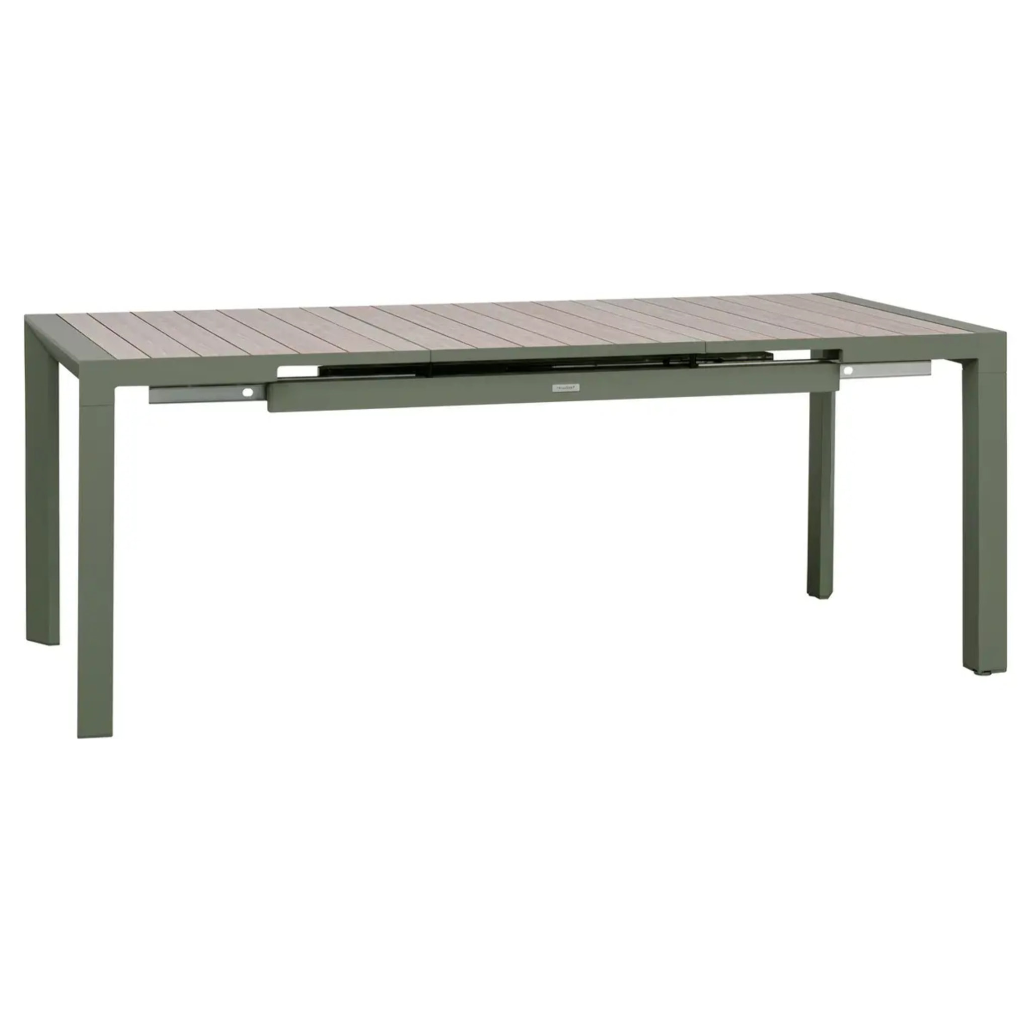 Table de jardin 8 places extensible Evasion beige lin/laurier