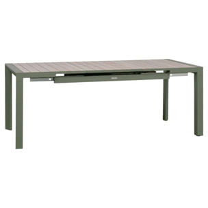Table de jardin 8 places extensible Evasion beige lin/laurier