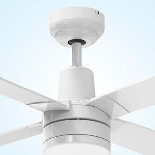 Ventilador de Techo ø122 cm con LED y Wifi Reversible Hypersilence ELECTRA KLASSFAN