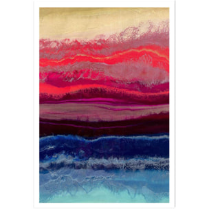 Poster red blue contrast Affiche seule