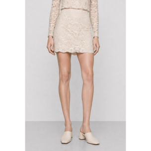 Kocca - Gonna da donna in pizzo floreale con orlo smerlato Donna