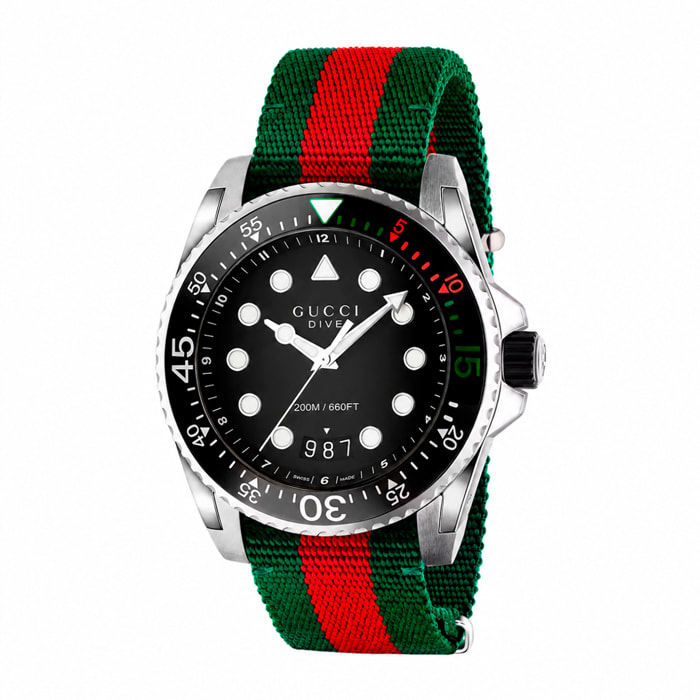 Reloj Gucci YA136209A Hombre Analogico Cuarzo con Correa de Nailon
