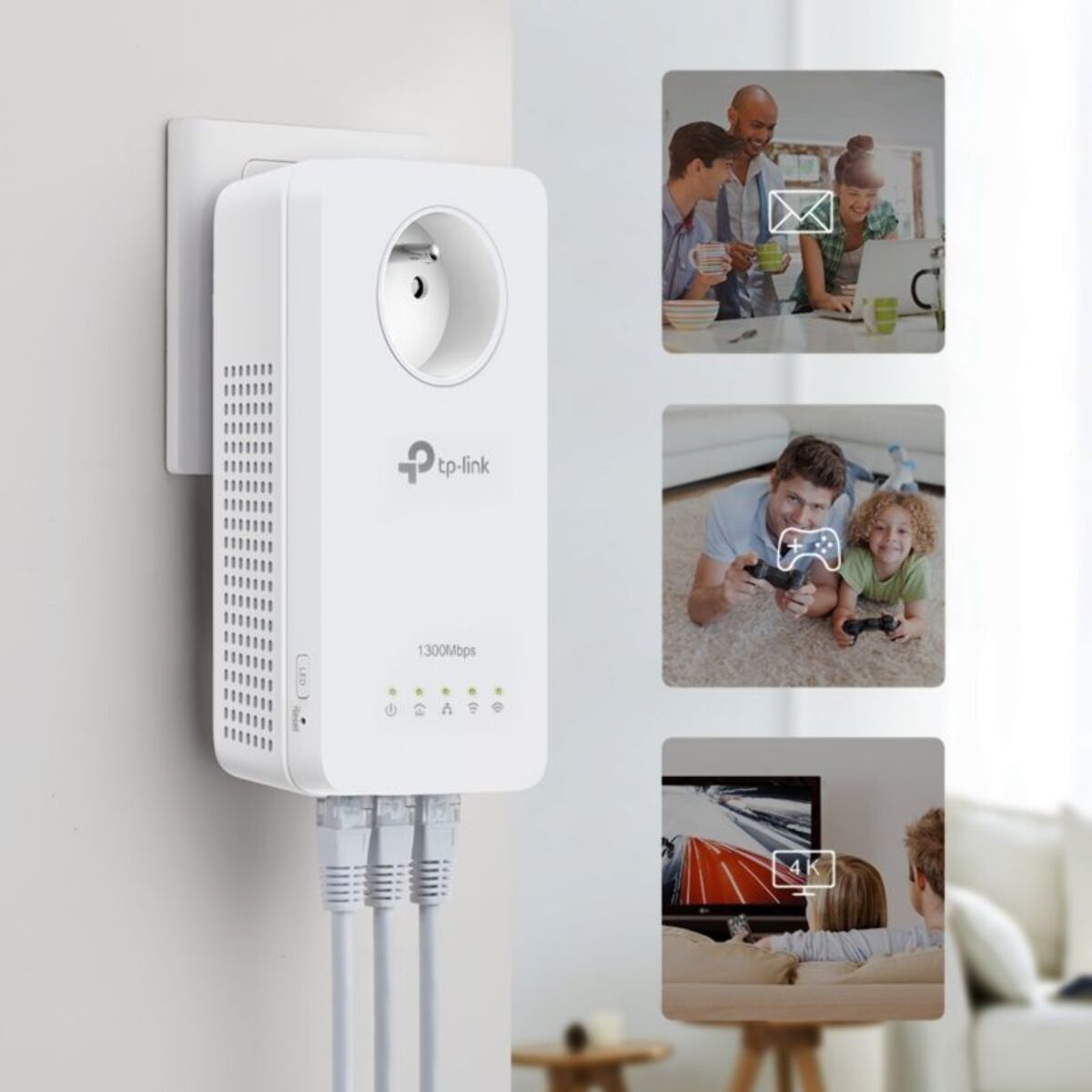 CPL Wifi TP-LINK TL-WPA8635PKIT - Blanc