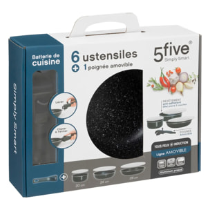 Batterie de cuisine Aluminium pressé Amovible