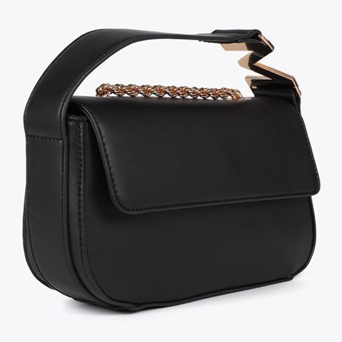 Tracolla in pelle sintetica con logo M sulla maniglia