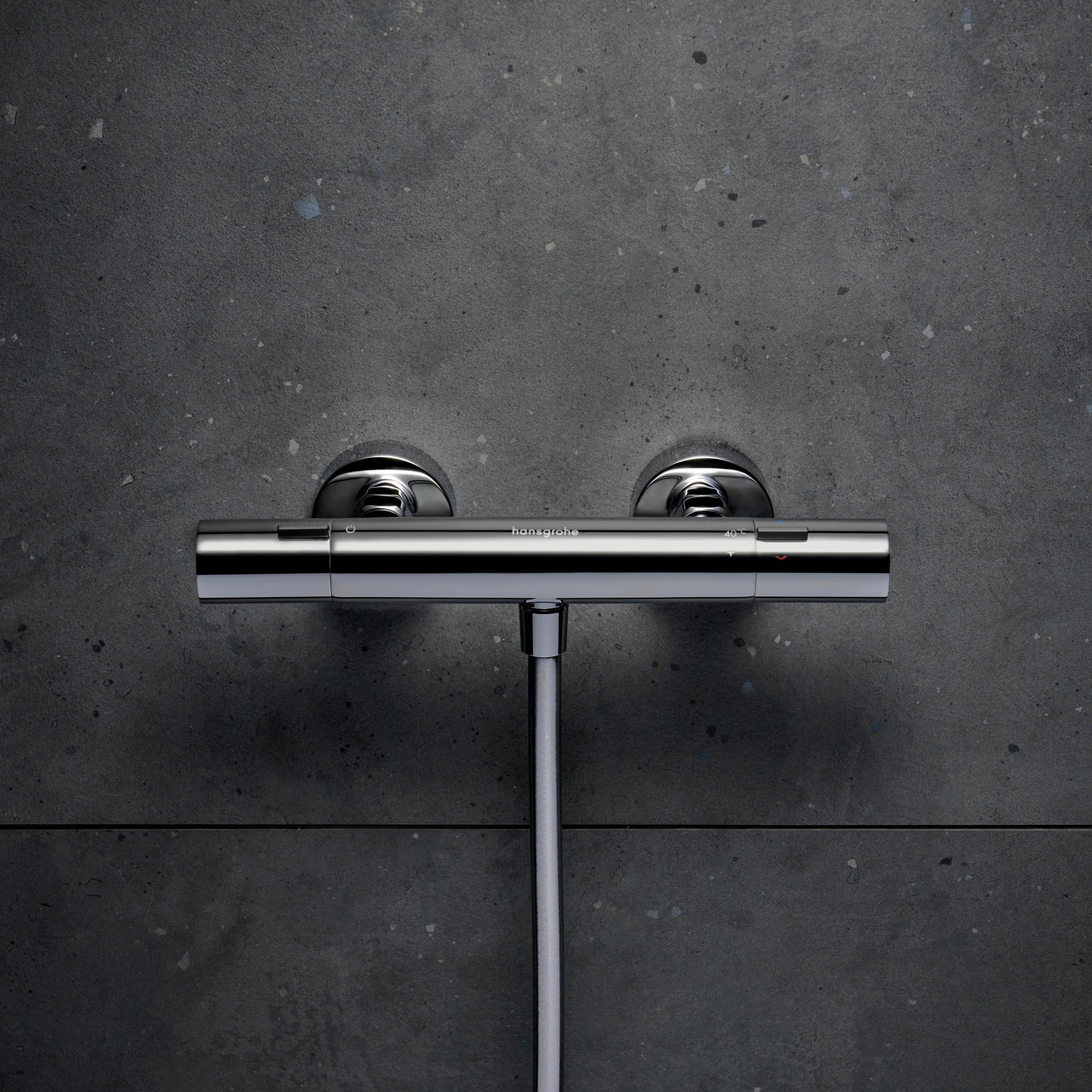 Mitigeur thermostatique douche C3 Ecostat Fine, Chromé