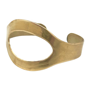 Pulsera brazalete Oraculo latón dorado diseño Gloria Mago