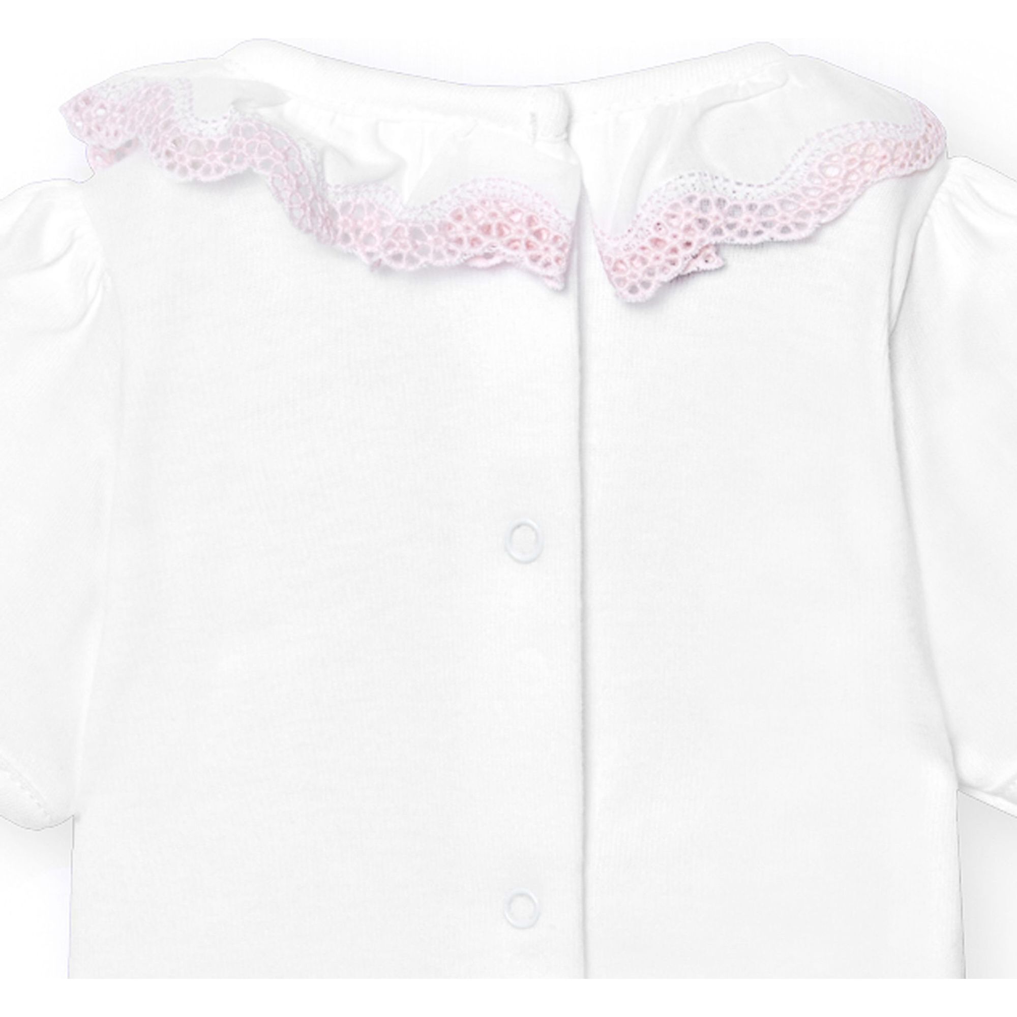 Body bebé manga corta cuello bolillo