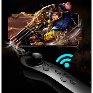 Mando a distancia Bluetooth Y5, con 4 modos de uso. Compatible con Android, PC e IOS.